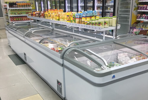 Морозильные лари BARS в супермаркете «ФРЭШ 25»